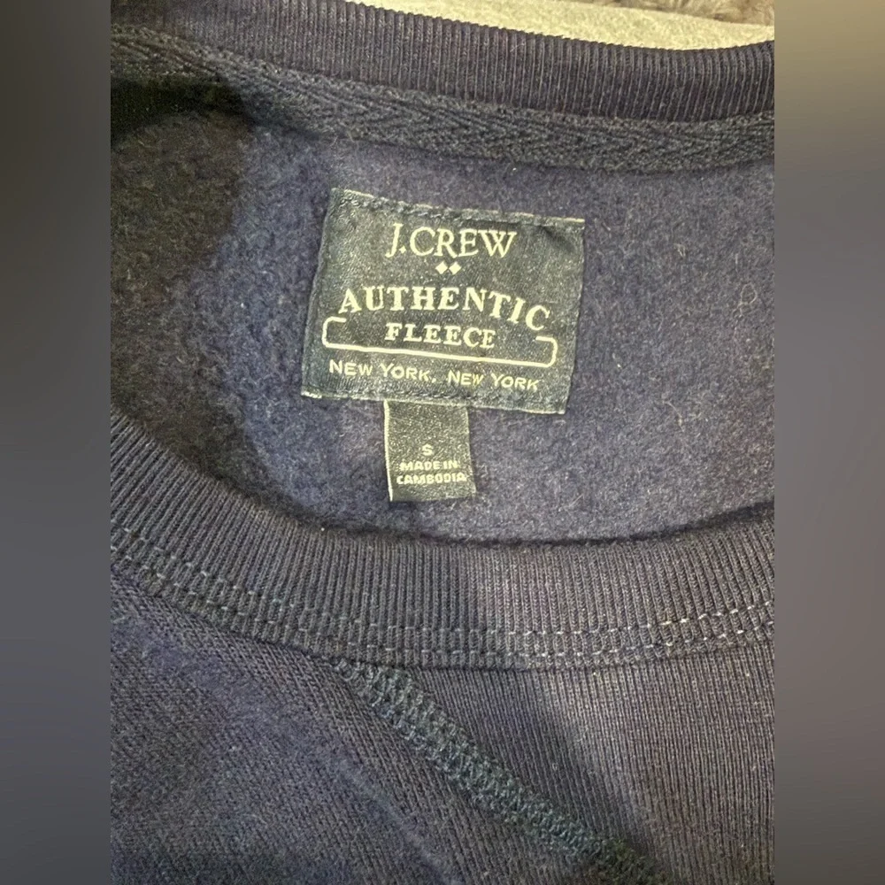 J. Crew Men's Deep Blue Crewneck Sweater